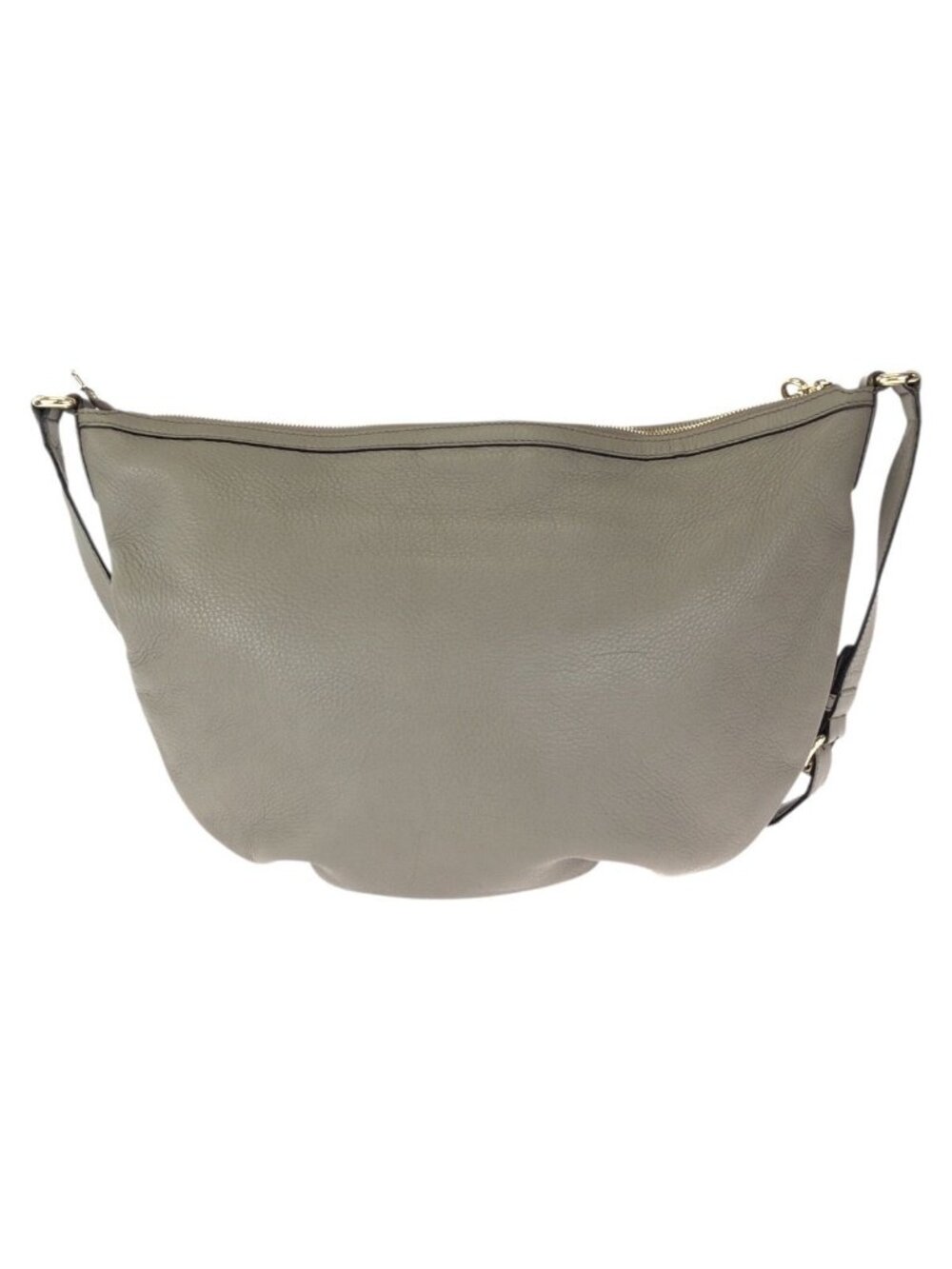 Gucci Soho Interlocking Tassel Gray Gold Leather Shoulder Bag - Picture 2 of 9